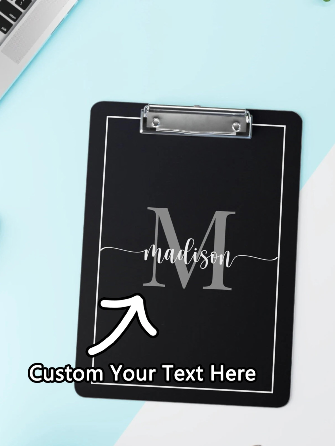 Wedding Supply Company - Presse-papiers avec Logo d'entreprise personnalisé, presse-papiers