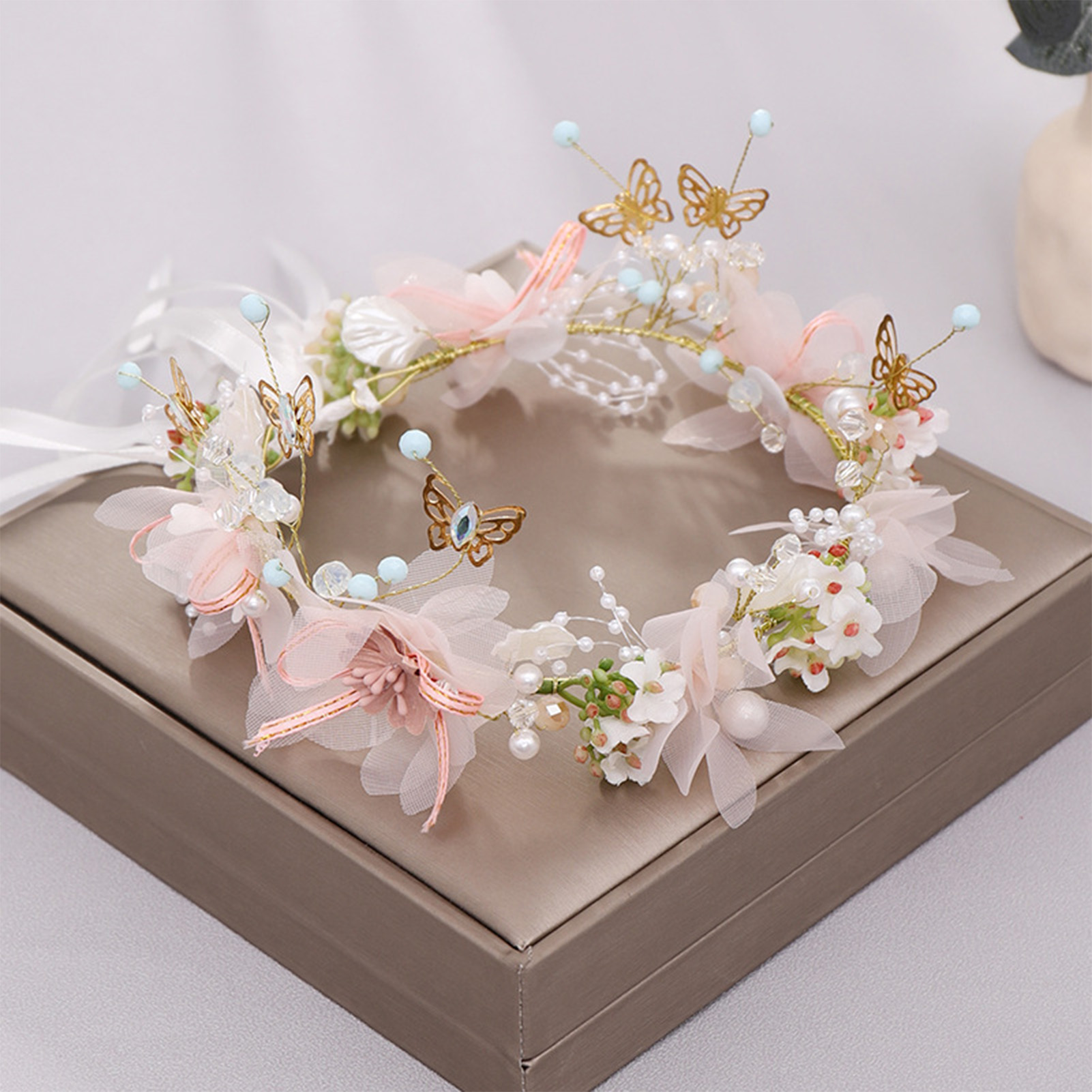 Wedding Arch Flower - Serre-tête floral pour femmes et filles,