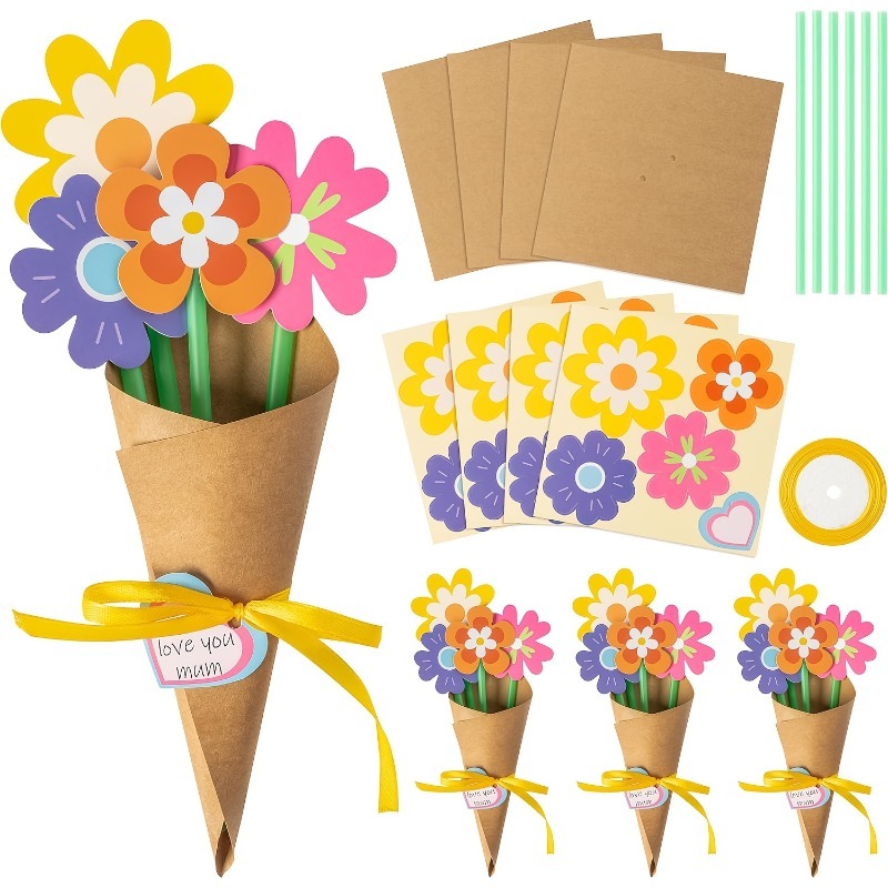 Papercraft Supply Ribbon - Kit de 100 pièces pour bouquet