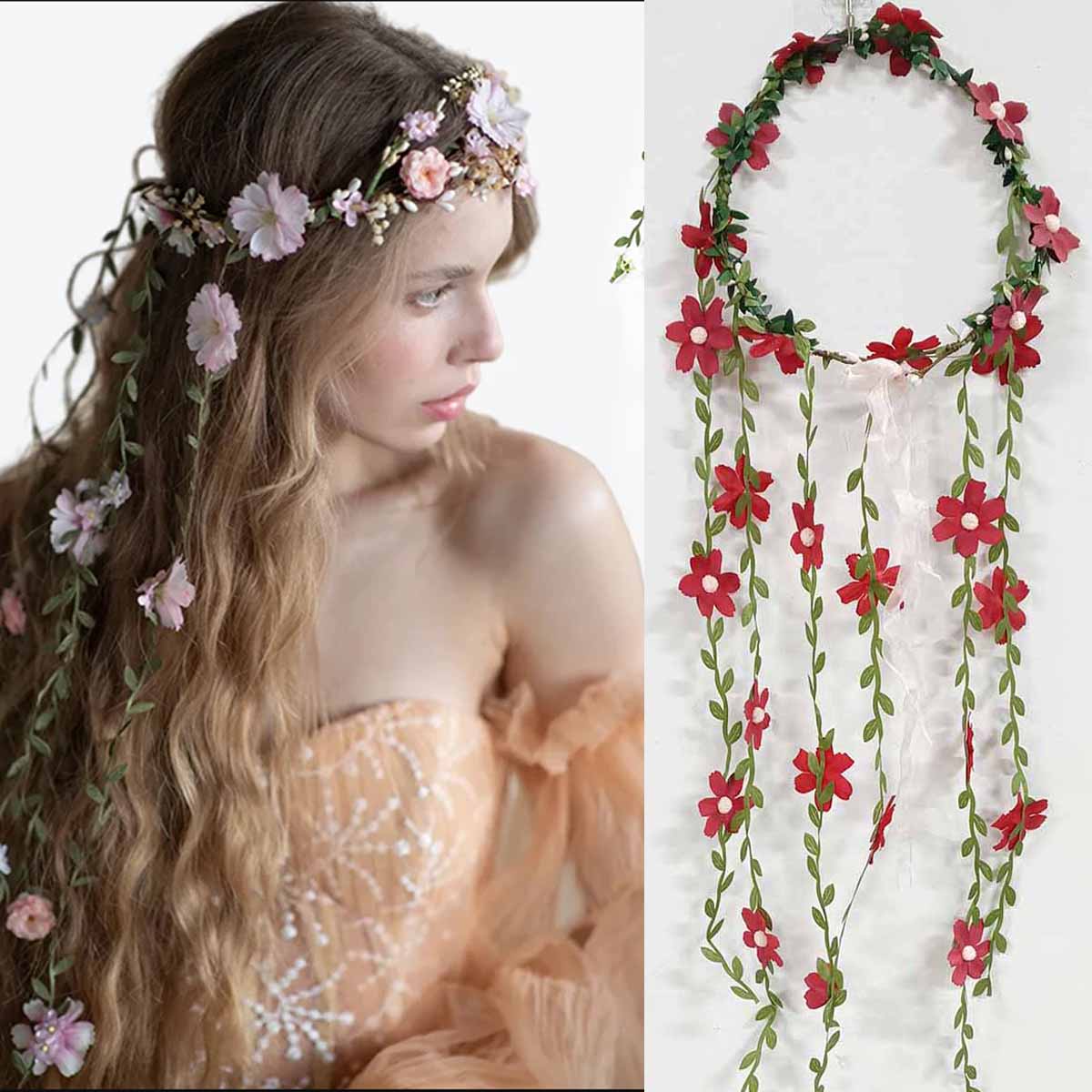 Bohème rotin fleur vignes cour - Wedding Arch Flower avis et prix