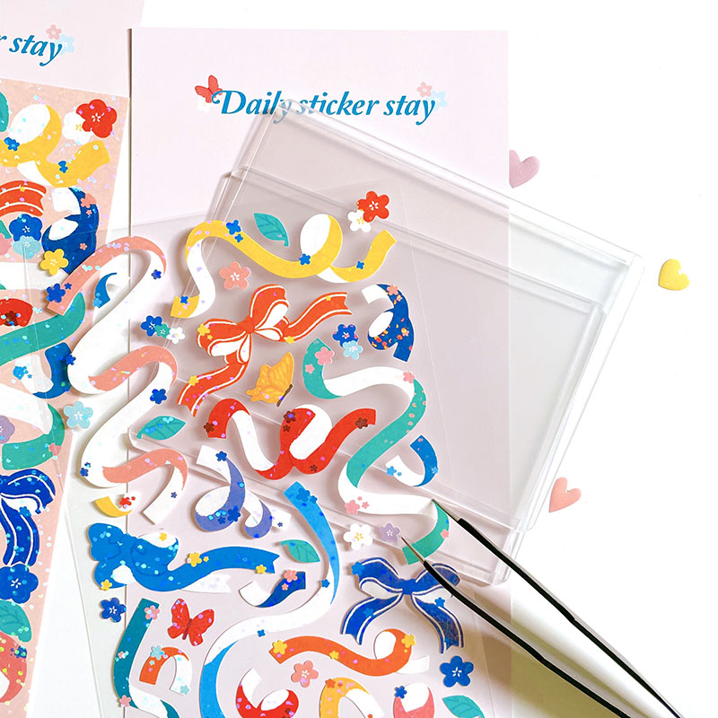 Autocollant en ruban floral Bo - Papercraft Supply Ribbon avis et prix